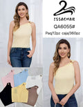 Blusa de un hombro-QA6055#