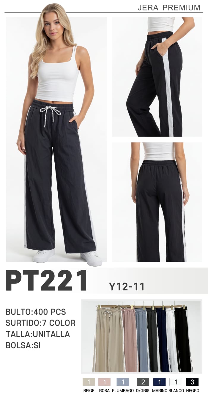 Pantalones con franja lateral-JERBOT-PT221