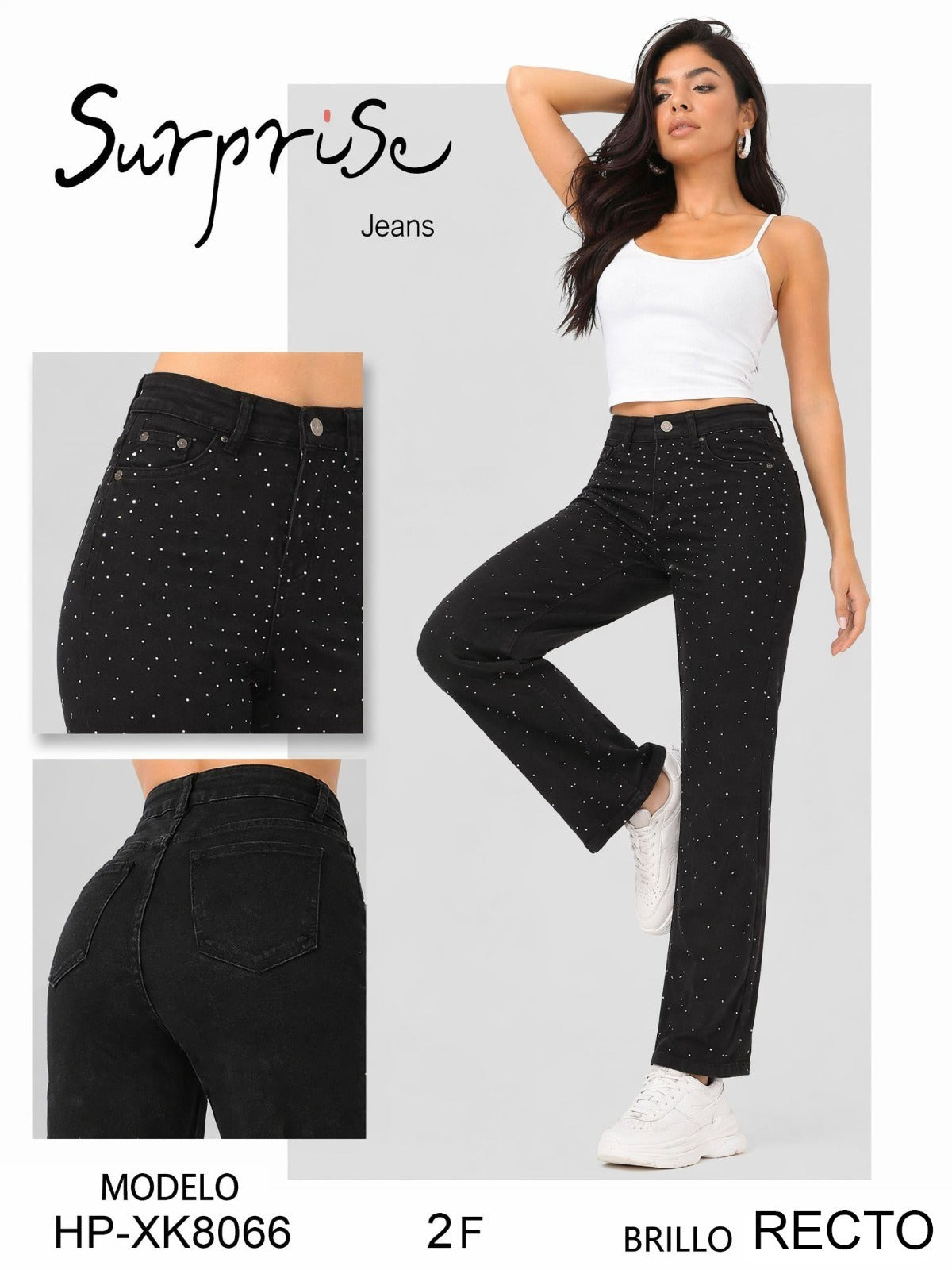 Jeans Rectos con Brillo-HP-XK8066-1