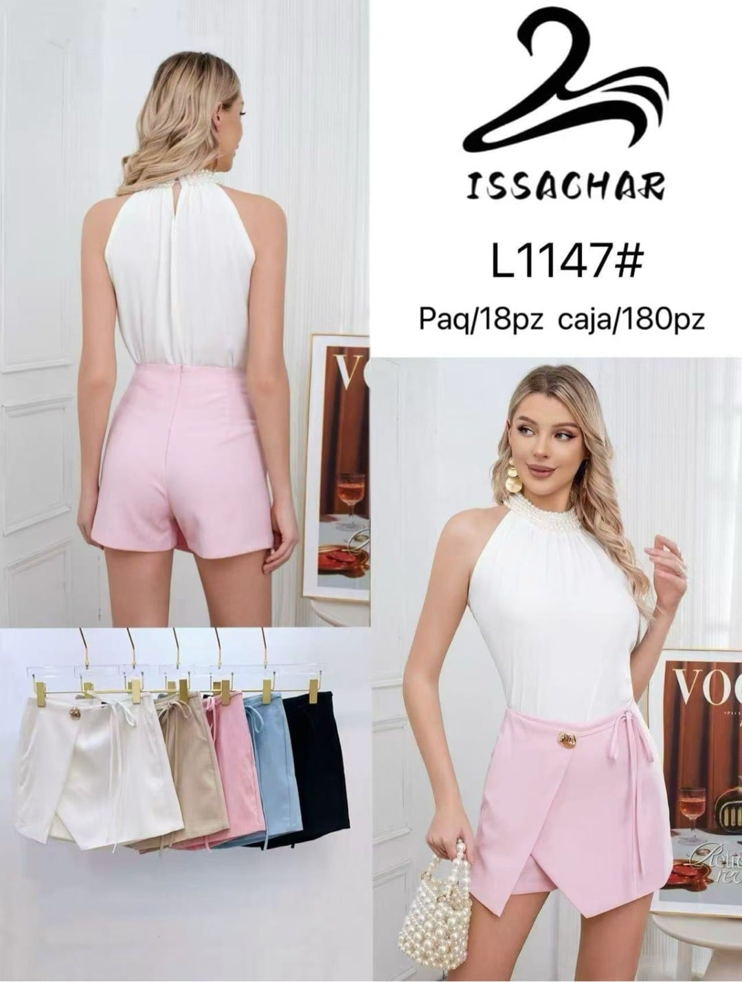 Falda short-L1147#