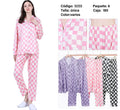 Pijama de cuadros con botones-5055