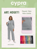 Conjunto de sudadera con capucha y pantalón-HDSET1