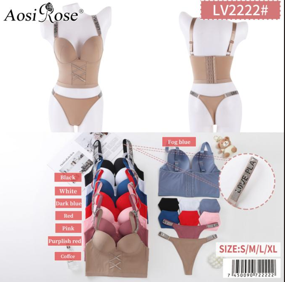 Conjunto de lencería-LV2222#