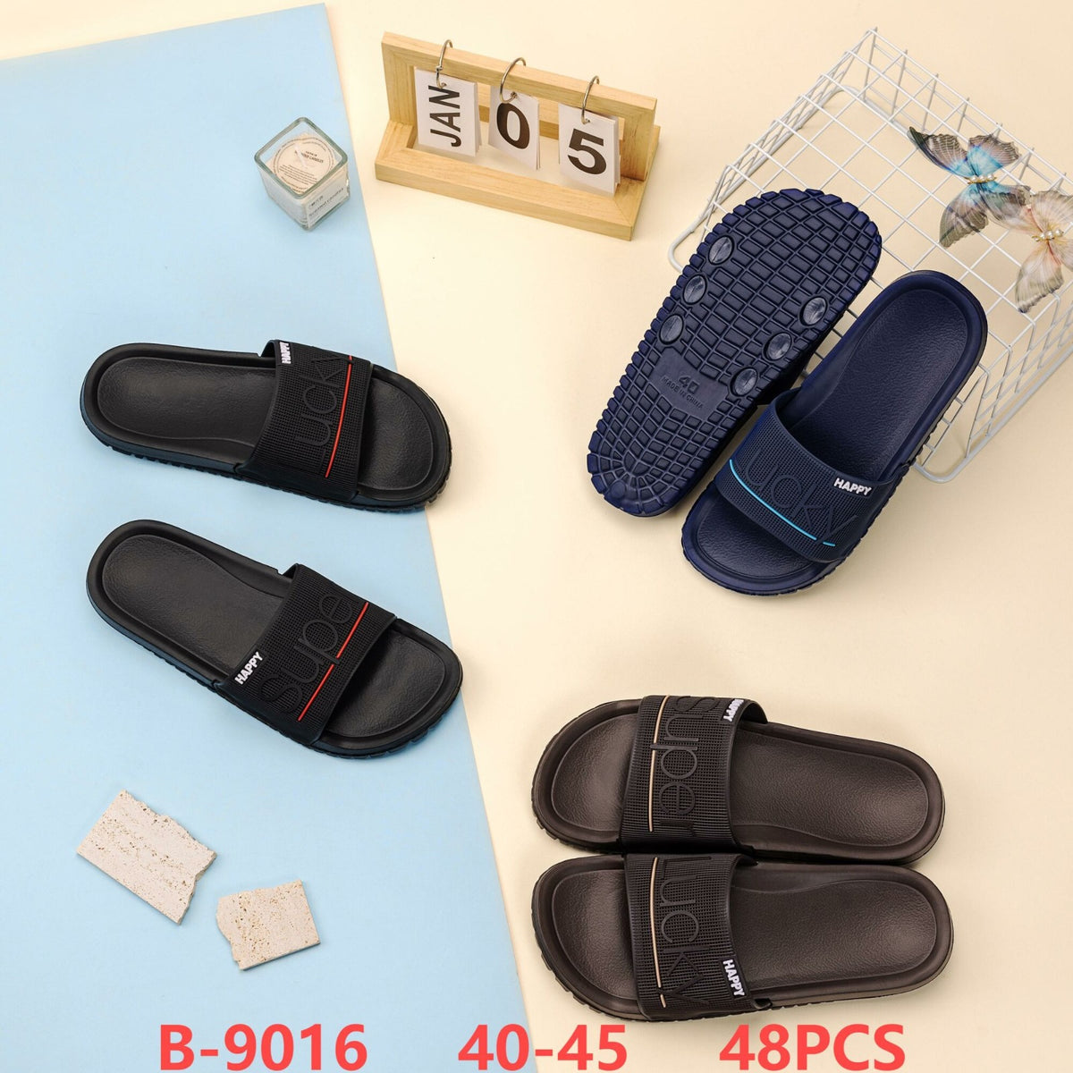 Sandalias tipo slide-B-9016