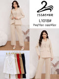 Conjunto de blazer y pantalón-L1018