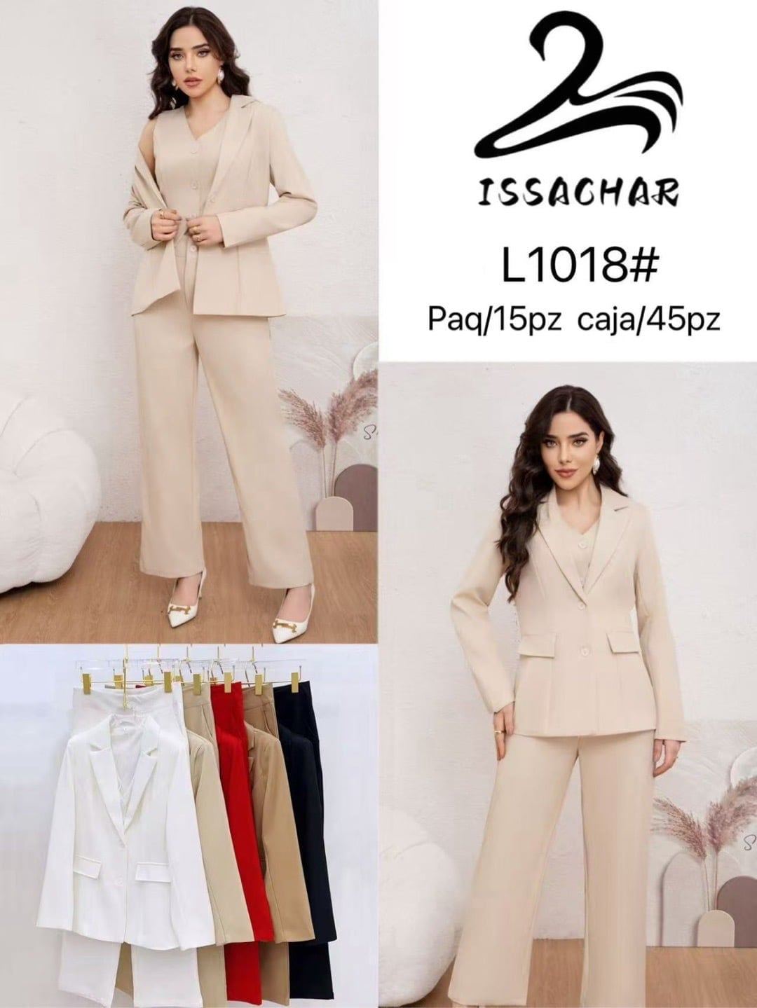 Conjunto de blazer y pantalón-L1018