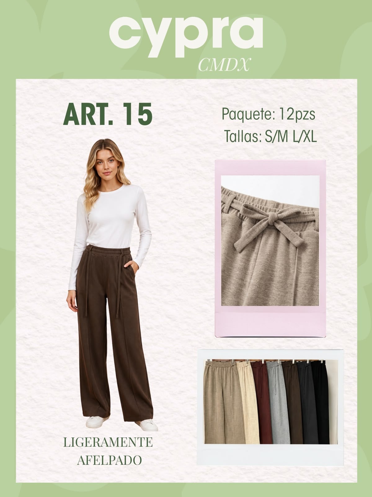 Pantalón ligeramente afelpado-ART. 15