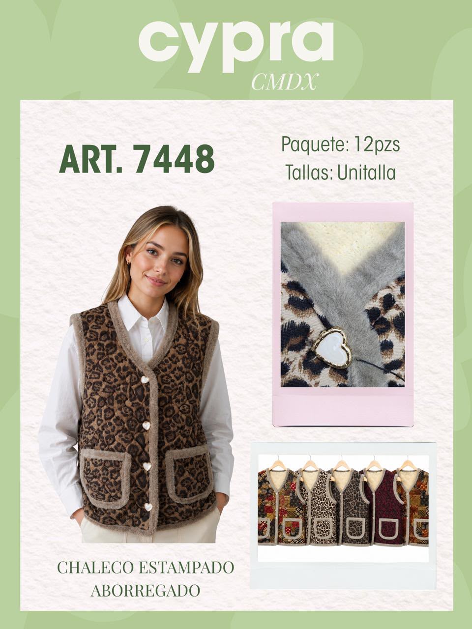 Chaleco estampado aborregado-7448