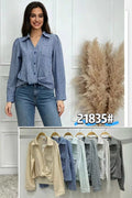 Camisa de cuadros con botones-21835#