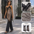 Top con encaje y estampado animal-z 20284