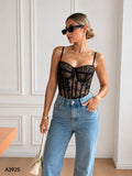 Corset de encaje-A3925