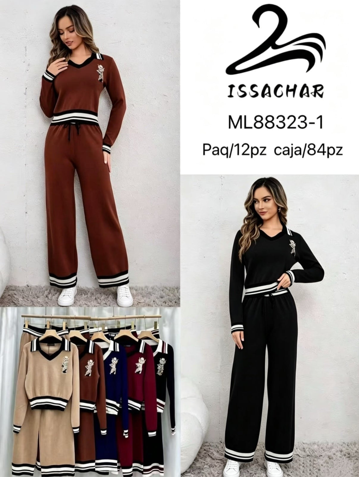Conjunto de suéter y pantalón-ML88323-1
