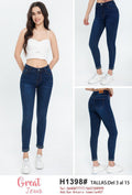Jeans skinny-H1398#