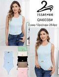 Body acanalado con hebilla-QA6038#