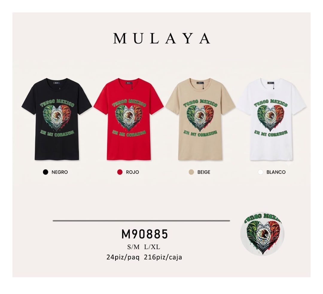 Playera Tengo Mexico en mi Corazón-M90885