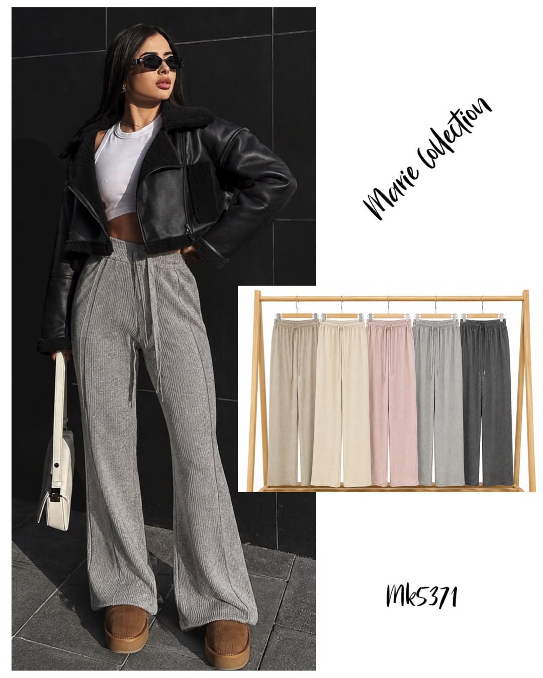 Pantalones de canalé-MK5371