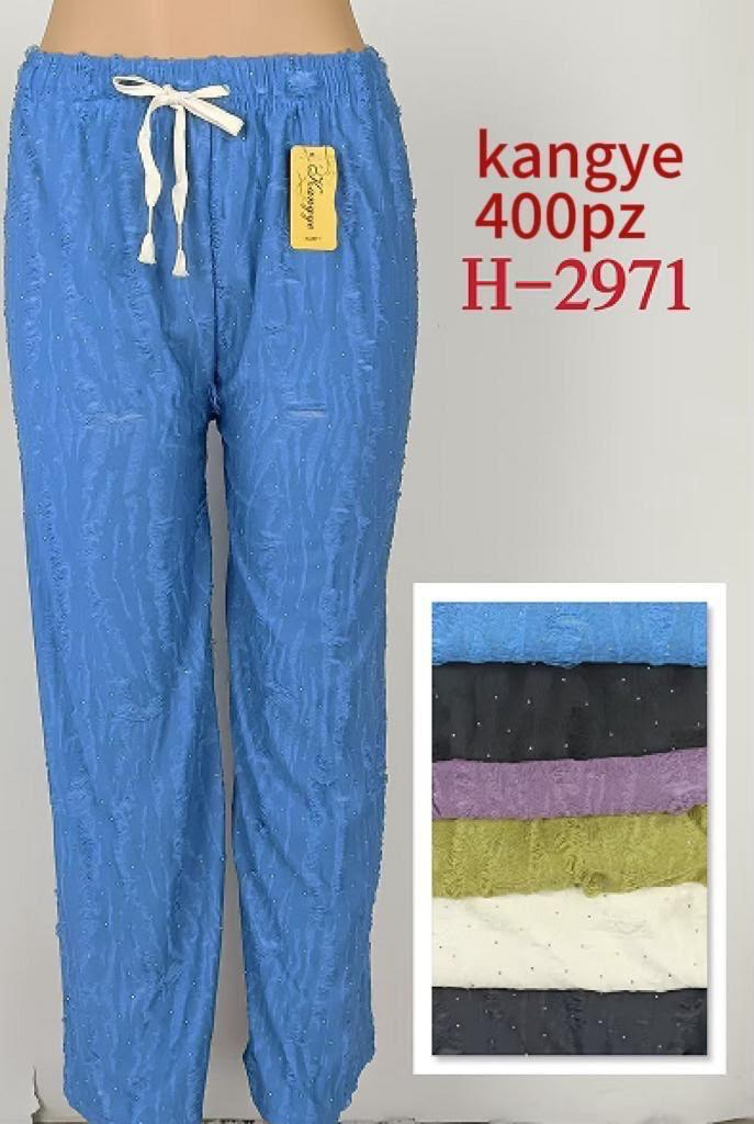 Pantalón con jareta y aplicaciones-H-2971