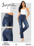 Jeans de corte recto-V-XZ6204-1