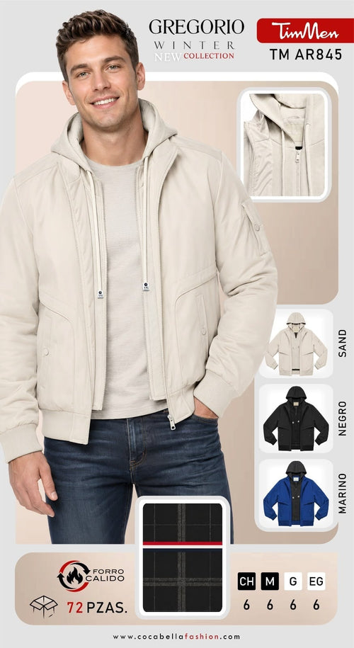 Chamarra con capucha-TM AR845