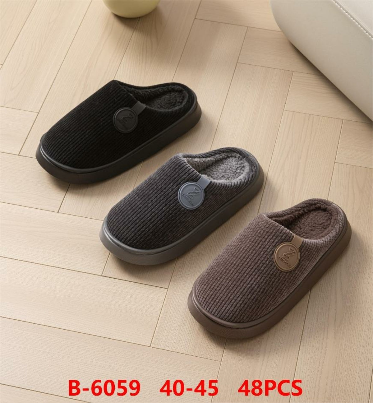 Pantuflas de casa-B-6059