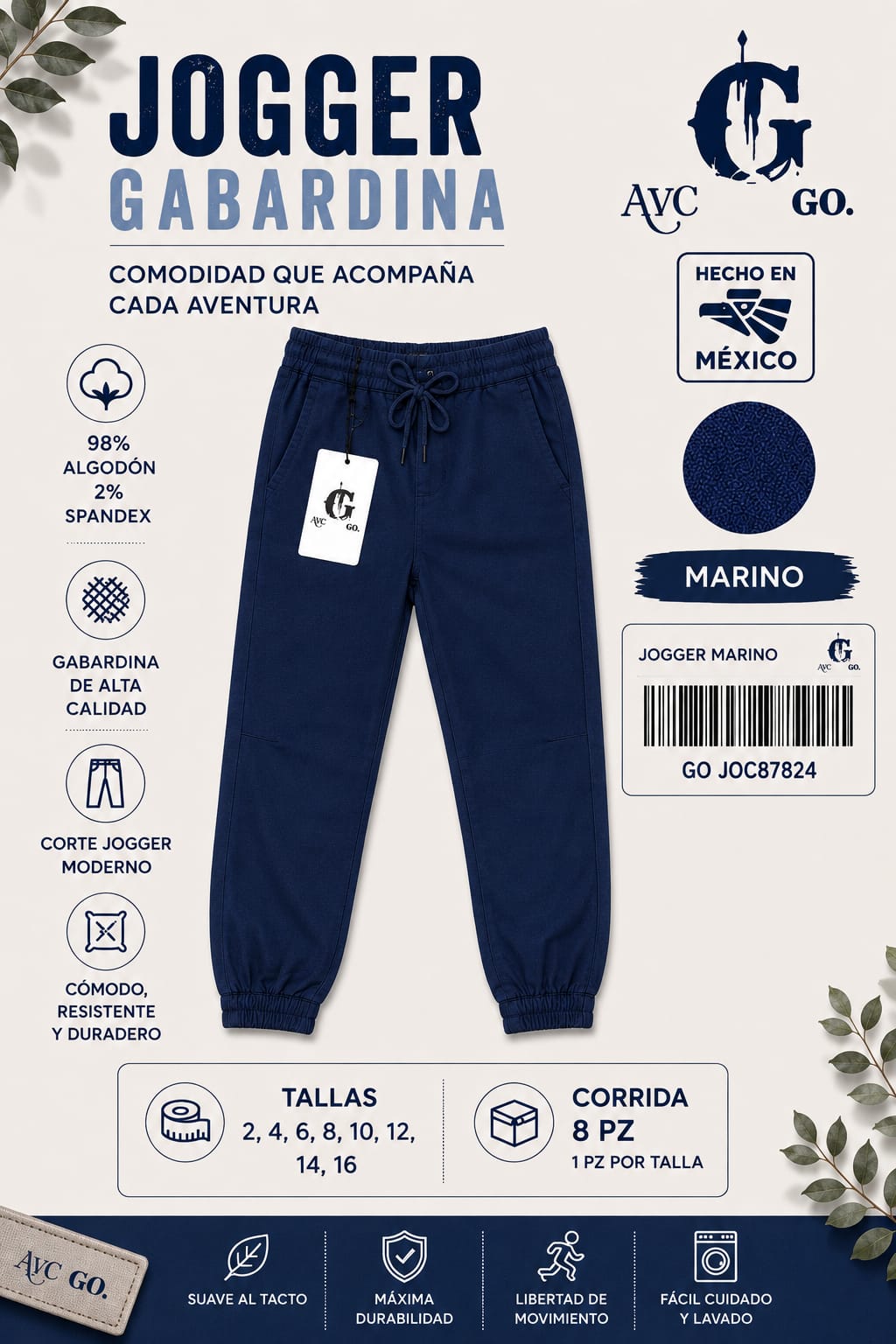 Jogger Gabardina-GO JOC87824