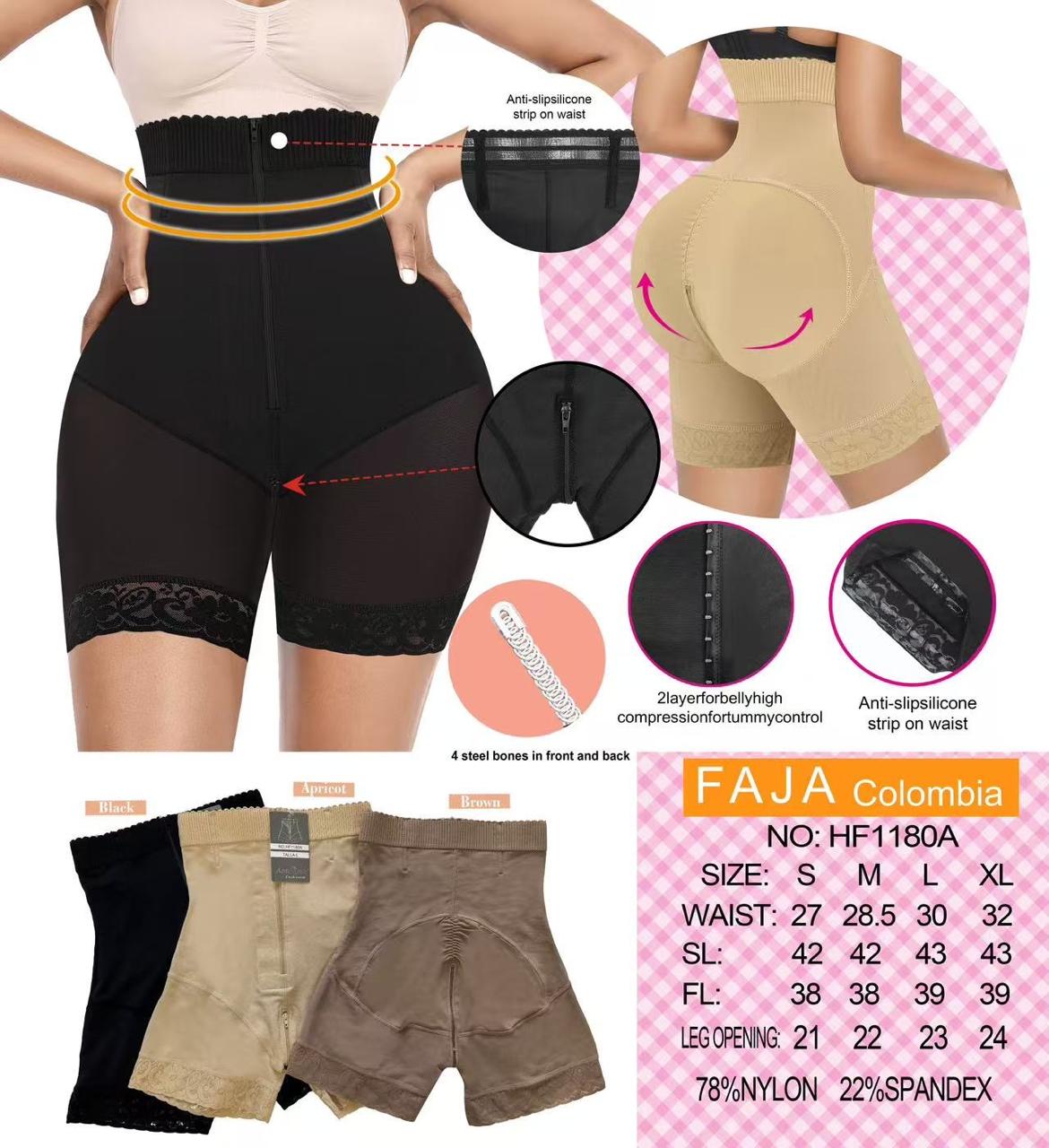 Faja colombiana de control de abdomen con short-HF1180A