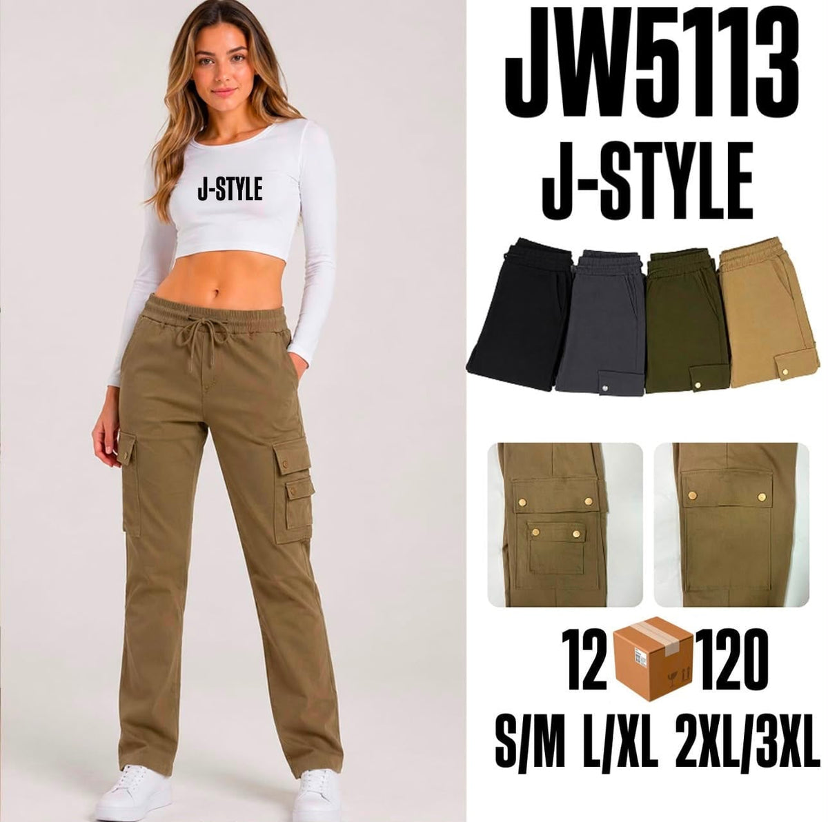 Pantalón cargo-S-JW5113