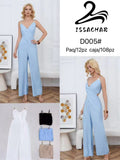Jumpsuit con tirantes-D005#