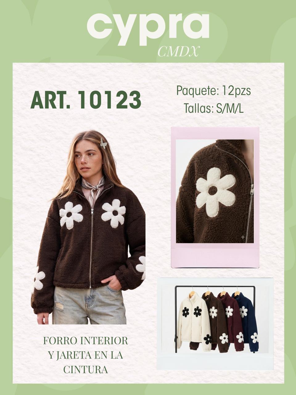 Chamarra con flores-10123