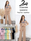 Conjunto tipo polo con estampado California-QA6001#