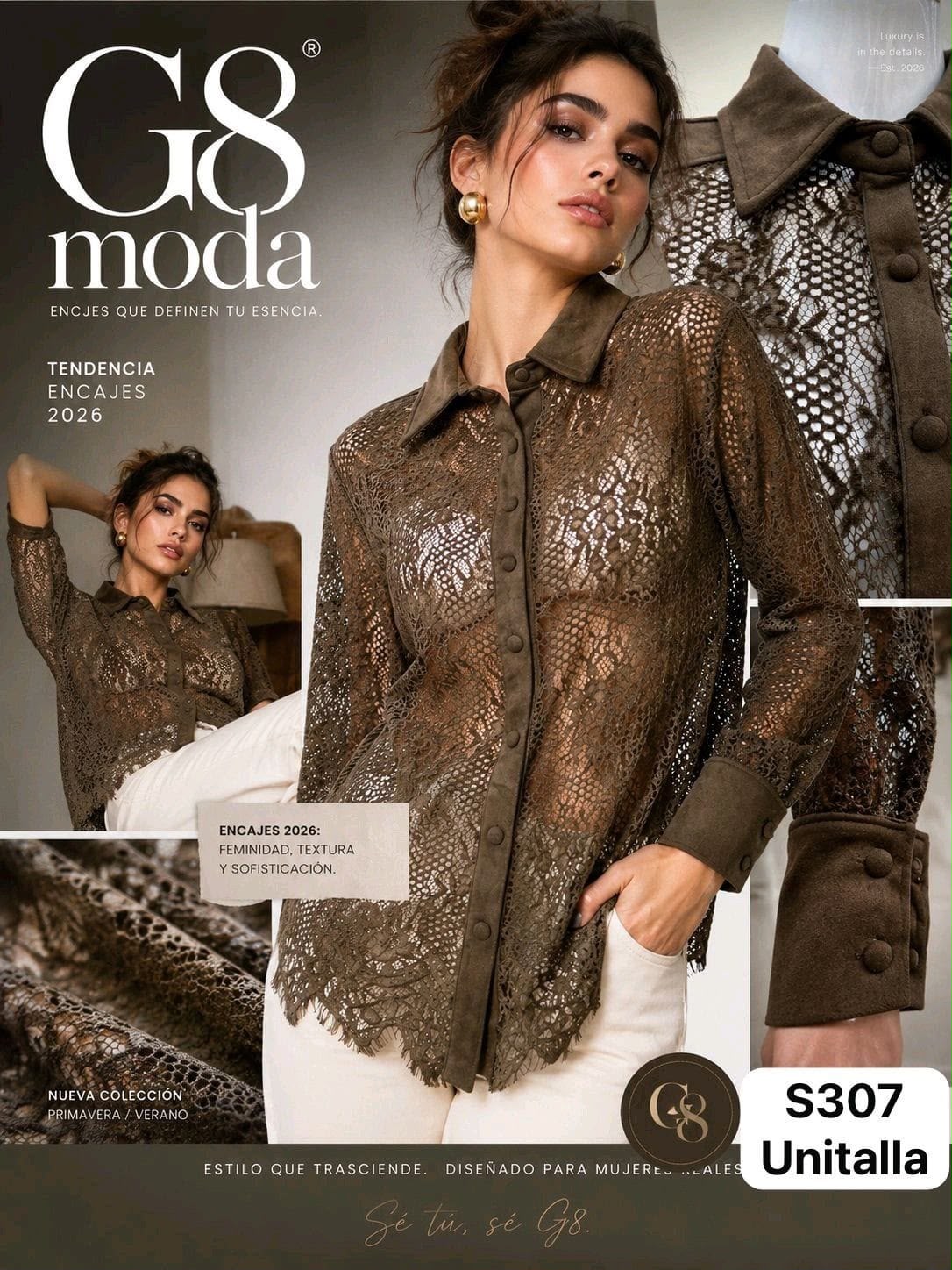 Camisa de encaje-S307