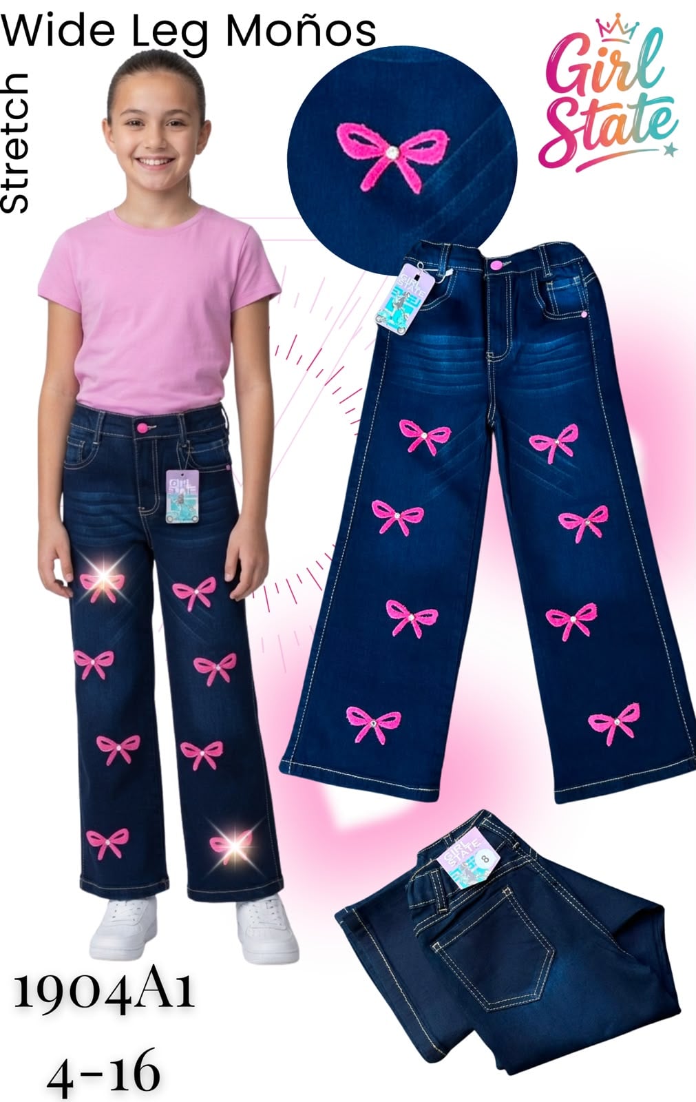 Pantalón Wide Leg Moños-1904A1