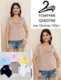 Blusa con detalle de broche-QA6079