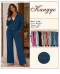 Conjunto de sudadera con capucha y pantalón-F-7400