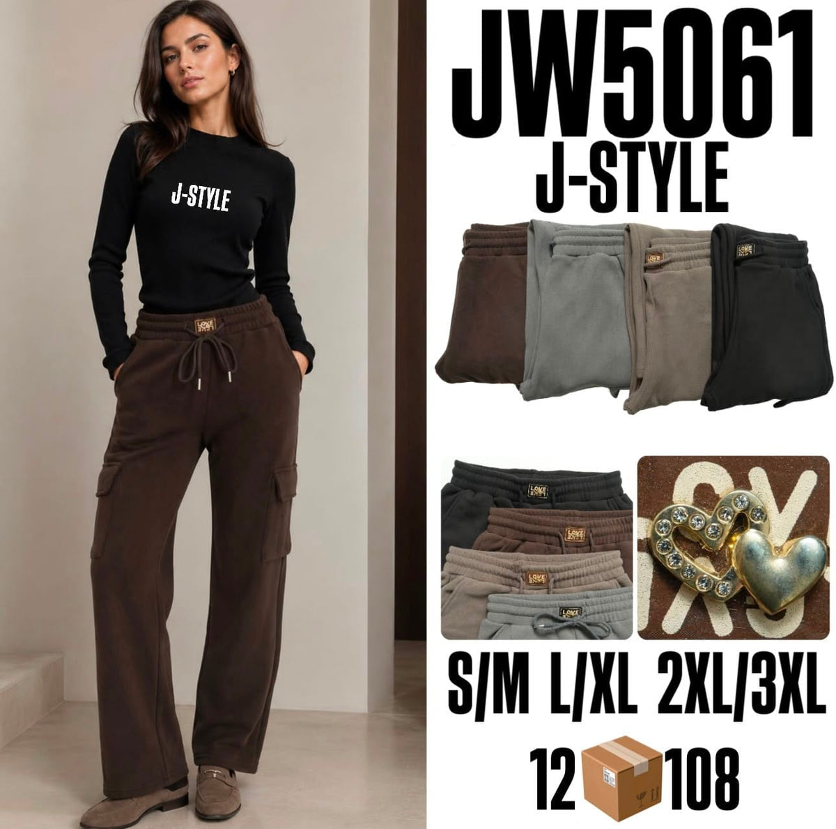 Pantalón tipo cargo-S-JW5061