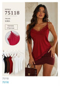Blusa con encaje-75118