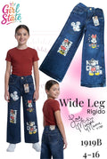 Jeans Wide Leg Mickey Mouse-1919B