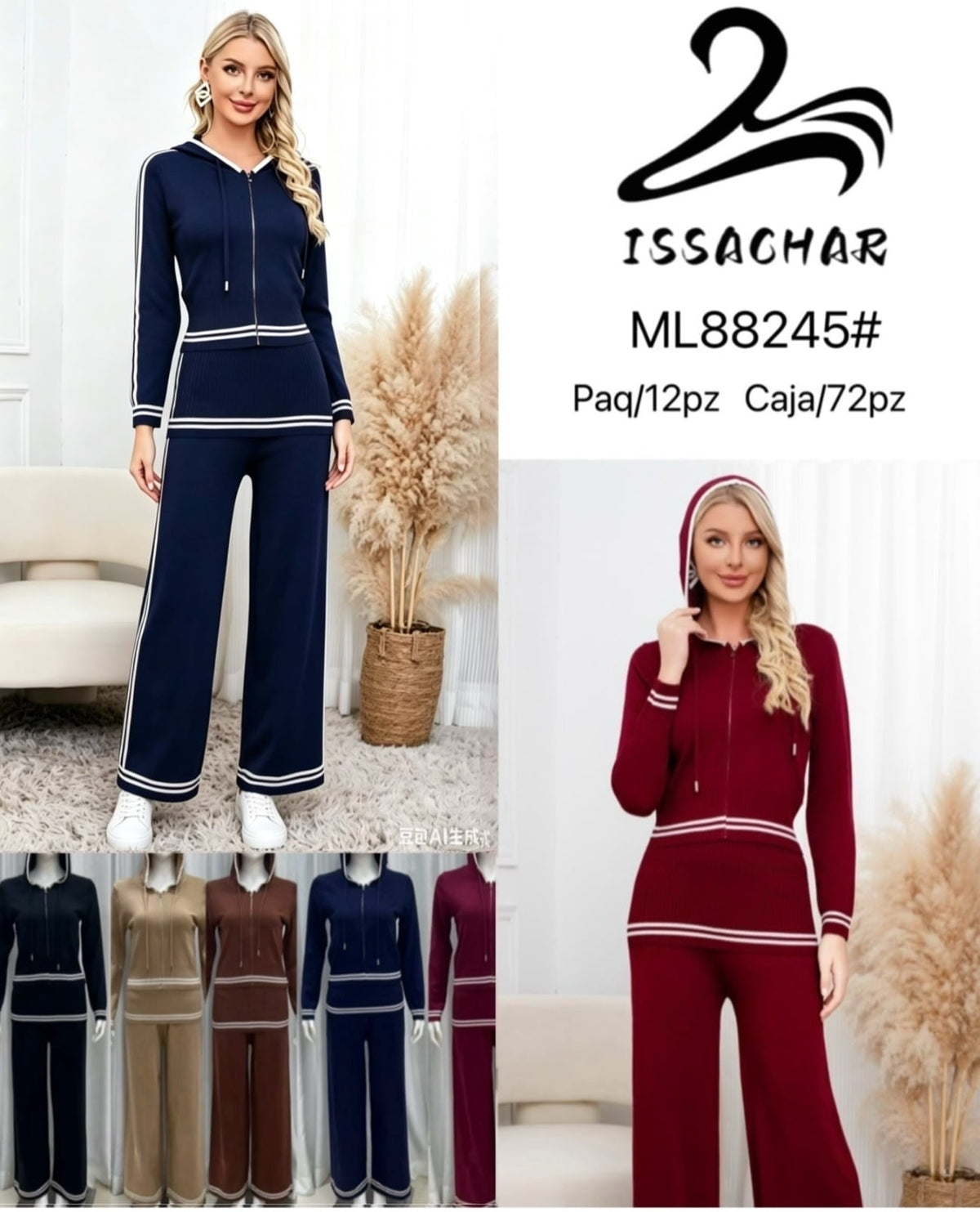 Conjunto de sudadera con capucha y pantalón-ML88245