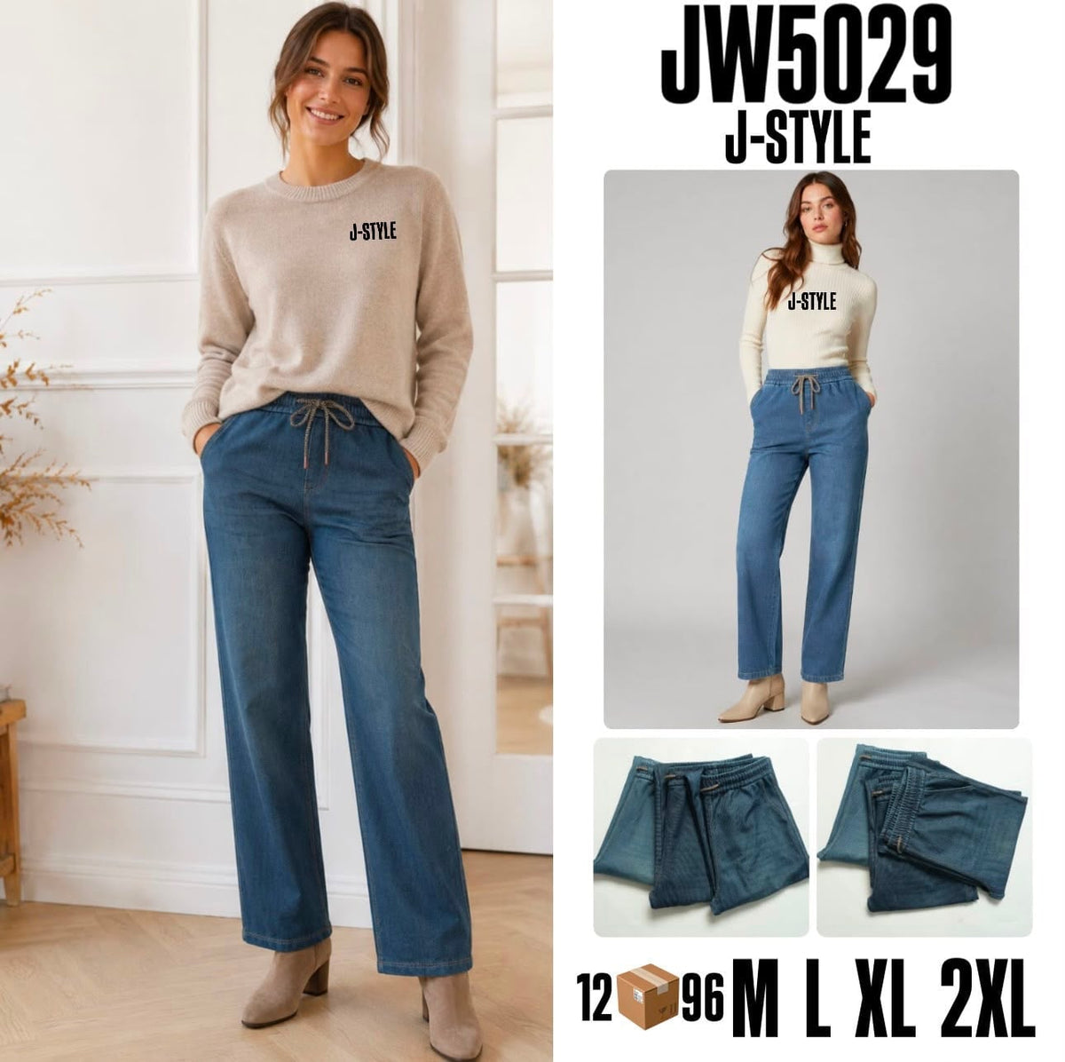 Jeans de corte recto-S-JW5029