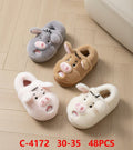 Pantuflas con diseño de animal-C-4172