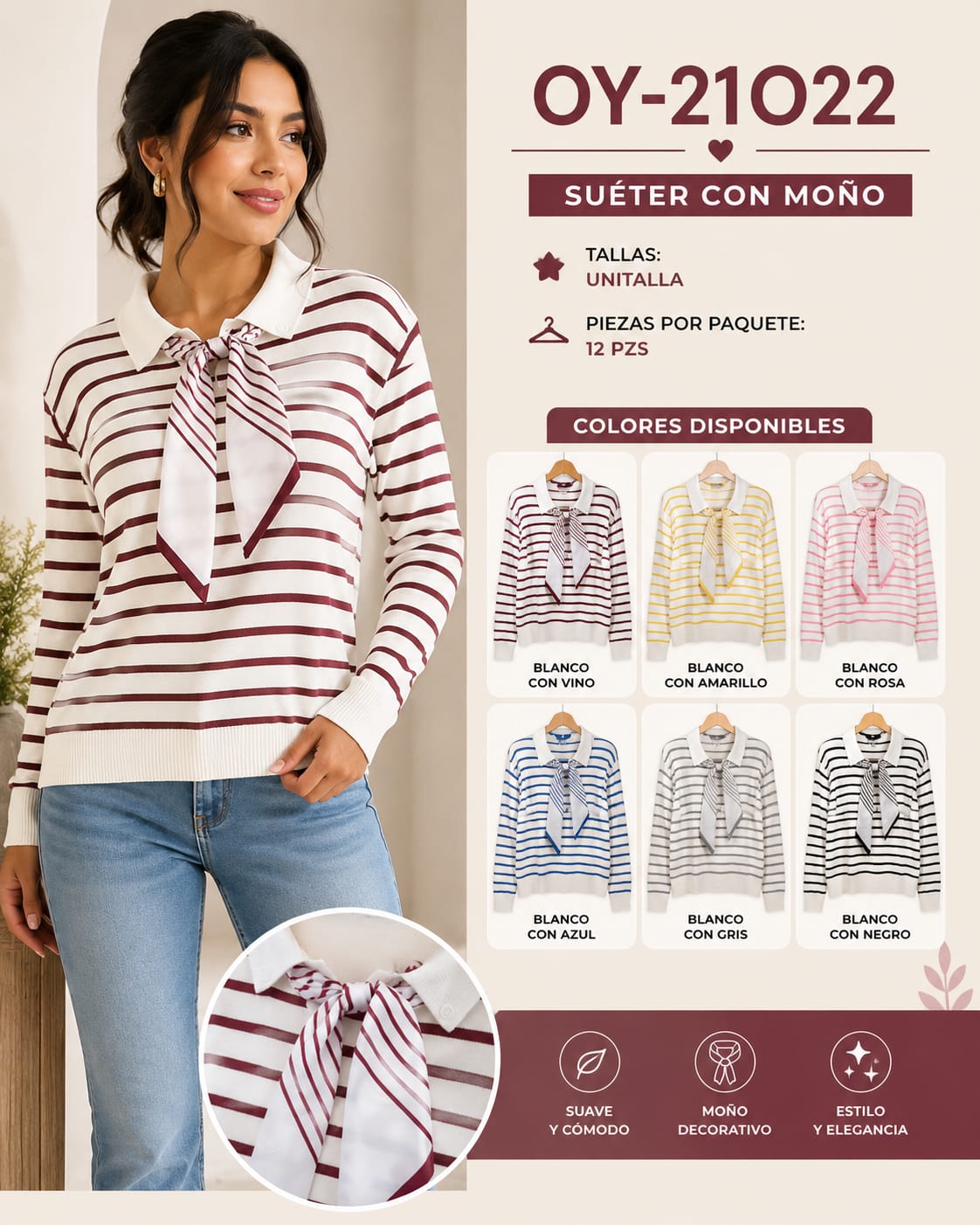 Suéter con moño-OY-21022