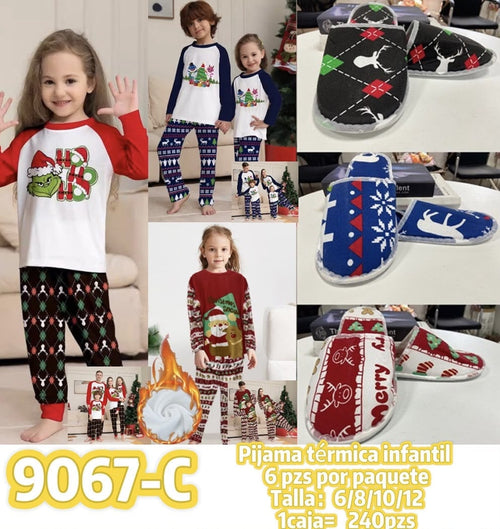 Pijama térmica infantil-9067-C