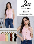 Blusa con botones-S021#