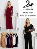 Conjunto de cárdigan y pantalón-ML88375#