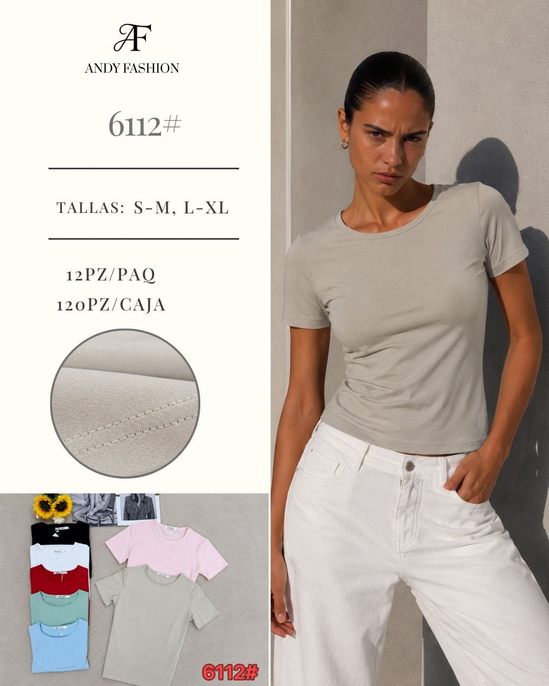 Playera básica-6112#