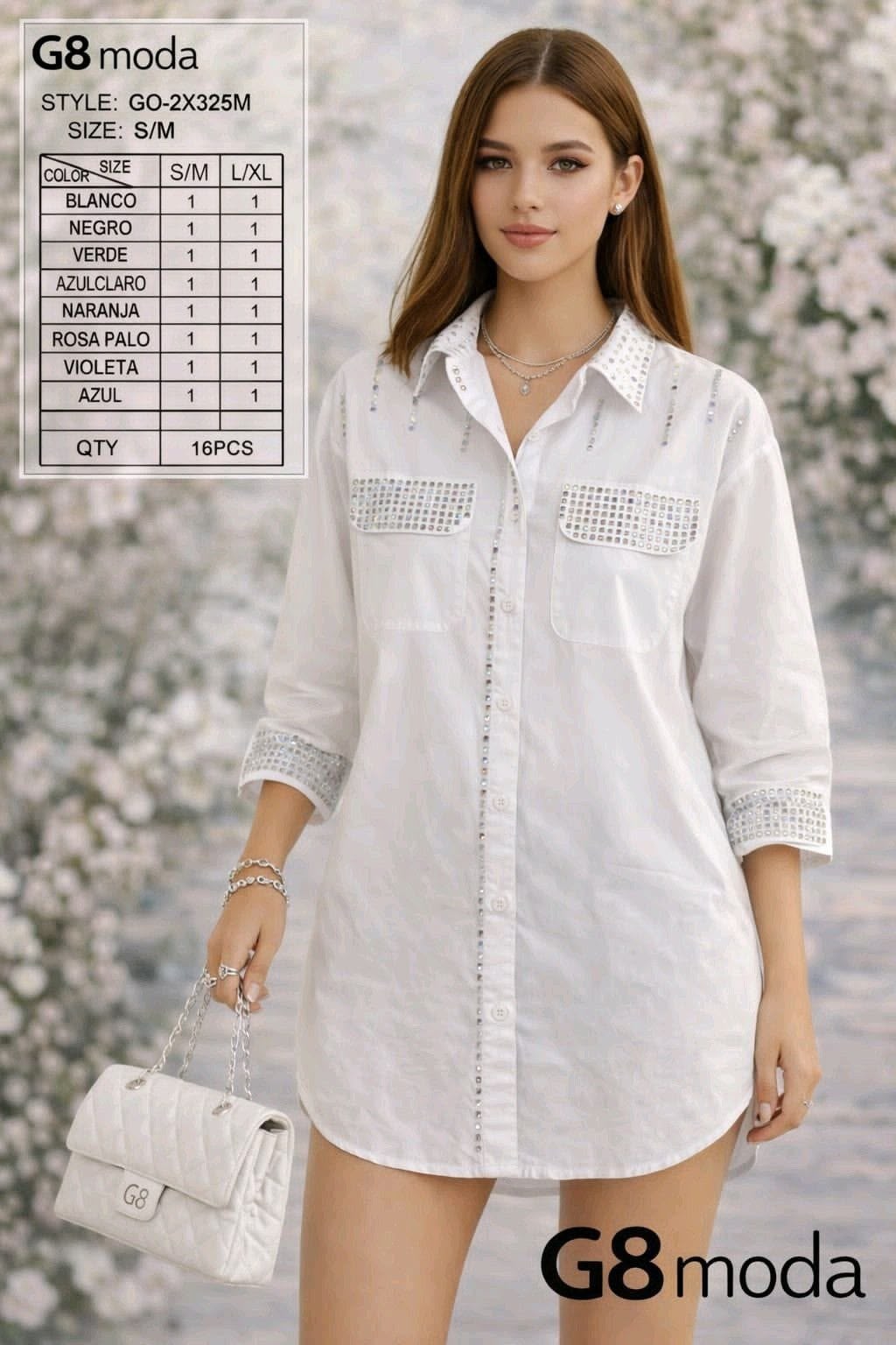 Blusa con pedrería-BLU-GO-2X325M
