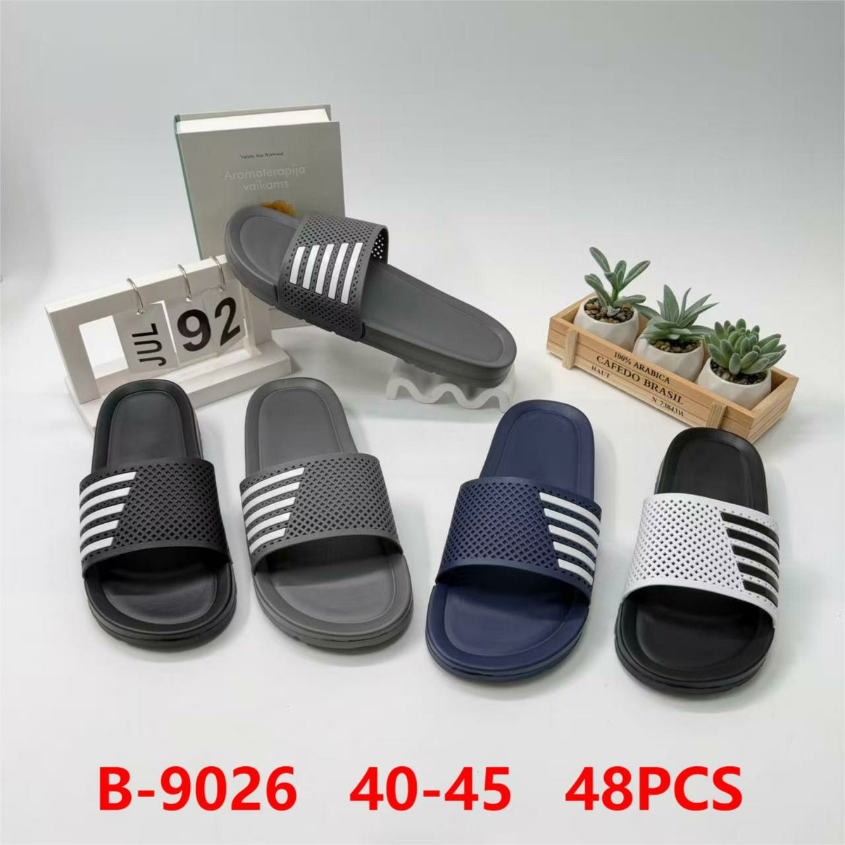 Sandalias tipo slide-B-9026