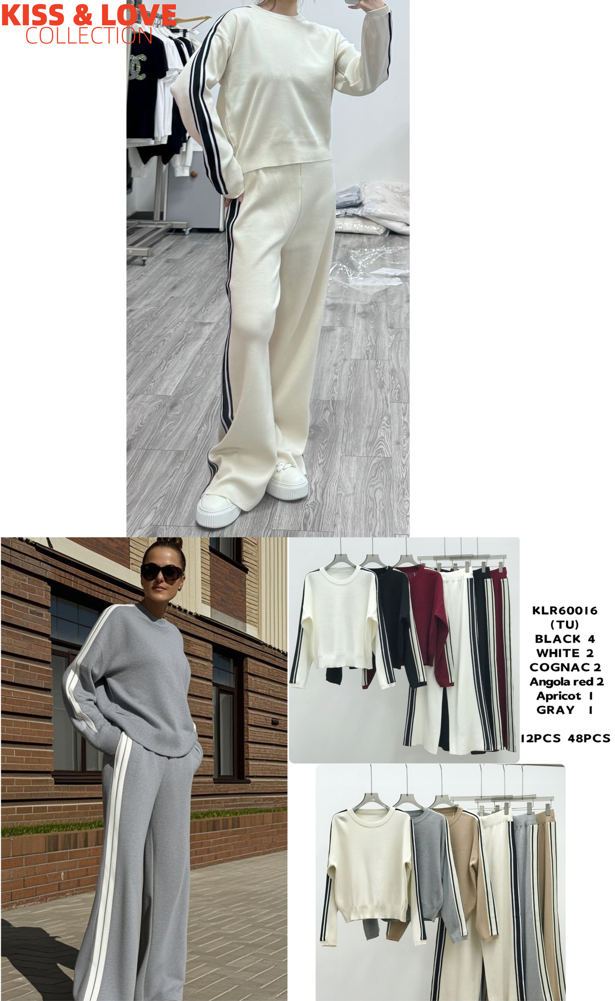 Conjunto de suéter y pantalón-KLR60016
