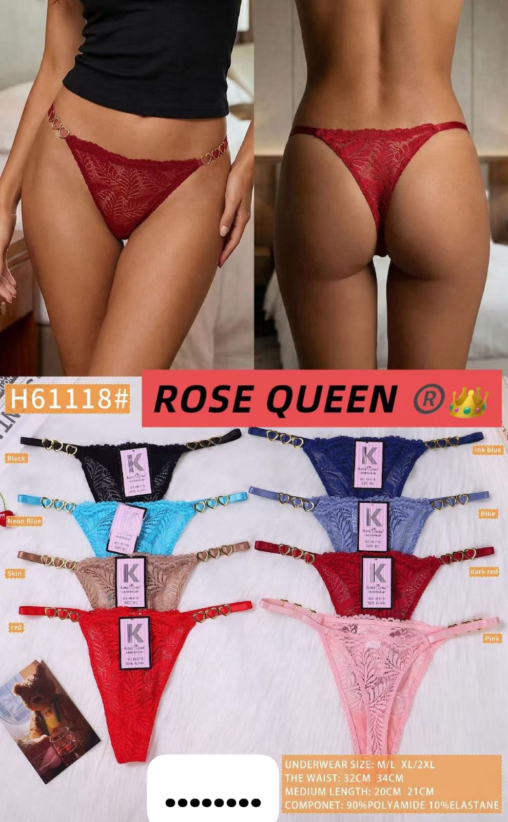 Tanga con detalles de corazones-H61118