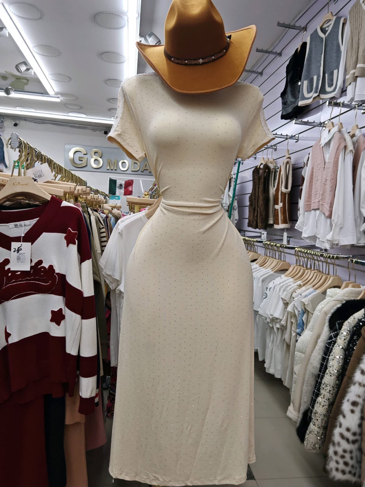 Vestido con pedrería-GX3K919